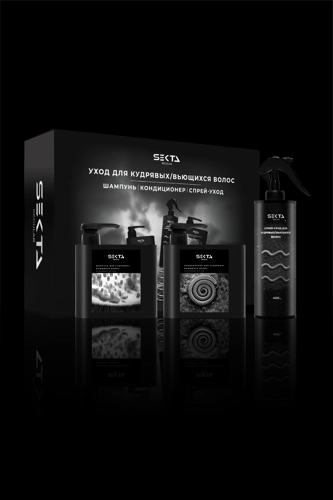 Уход для кудрявых / вьющихся волос: Шампунь | Кондиционер | Спрей-уход (2 х 500 мл + 400 мл)