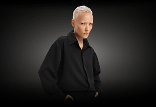 Рубашка с закрытыми пуговицами