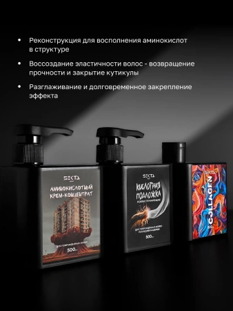 Набор «Реконструкция» для очень поврежденных и пористых волос