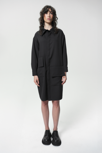 Рубашка-платье с карманами