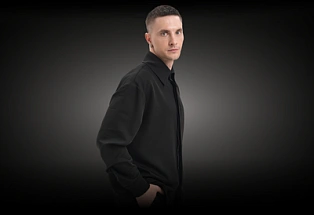 Рубашка с закрытыми пуговицами